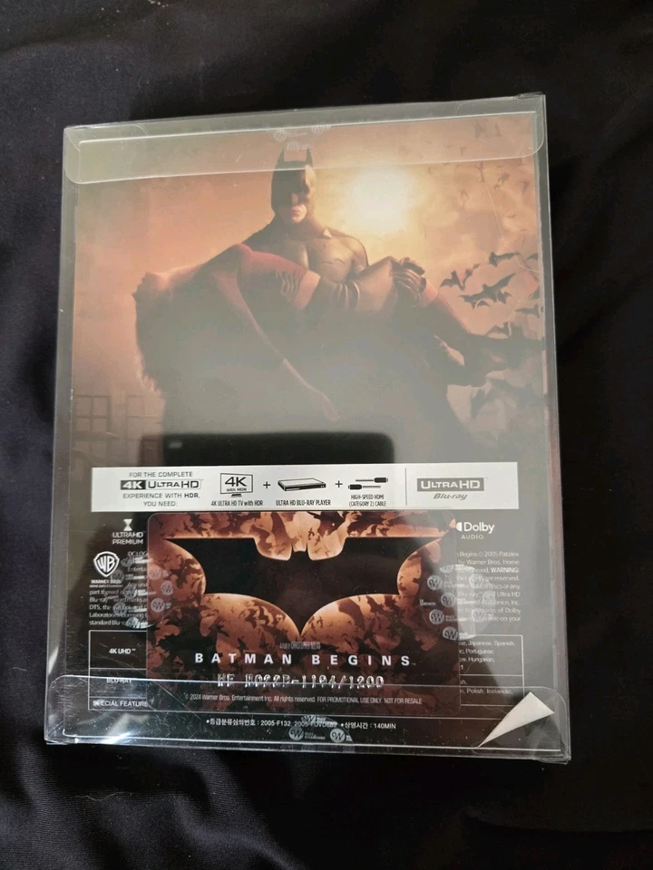 Batman Begins WeET Exclusive 4K Blu Ray Lenticular SteelBook - Image 3 of 3