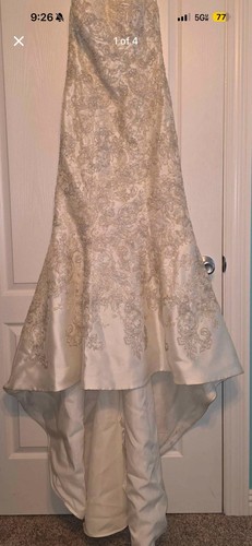 Oleg Cassini Women's  Strapless Wedding Dress Style #CWG480