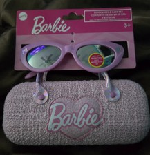 BARBIE Pink Sunglasses  Hard Case Set 3 yrs and up.