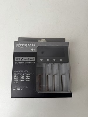 Keenstone H4 Rechargeable AA AAA Battery Charger 4 Slot LCD
