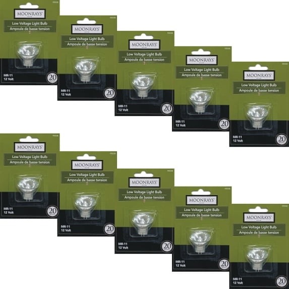Case of 10 Packs - Moonrays 20W MR11 Low Voltage Landscape F
