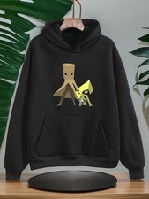 HOT-Little Nightmares Mono Hooded Sweatshirt - Retro Kawaii Horror game design w
