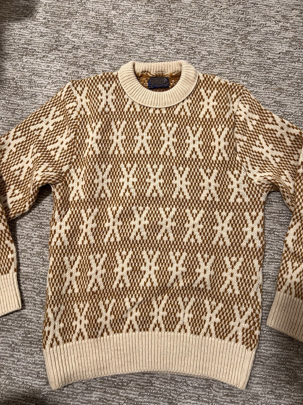 Vintage Pendleton Sweater, Wool, Large, Amazing P… - image 1