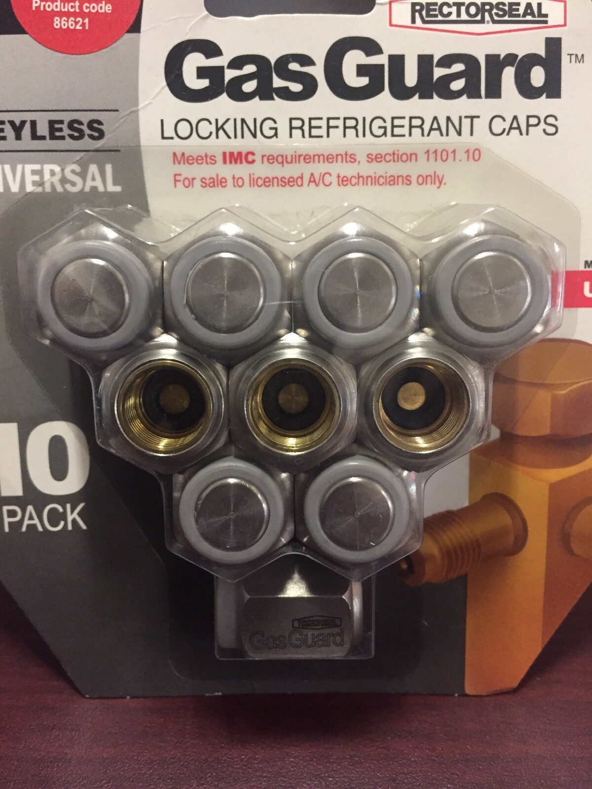 RECTORSEAL GASGUARD KEYLESS LOCKING 5/16” REFRIG GAS CAPS UNIVERSAL10/PK 86621 eBay
