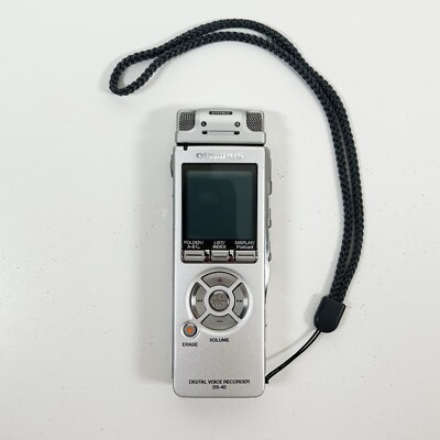 OLYMPUS DS-40 Digital Voice Recorder Handdiktiergerät - GETESTET & FUNKTIONSFÄHIG