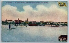 Postcard Shanghai The Budd Chinese Custom House And Tower E1F