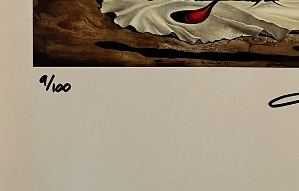 Impresión original firmada de Salvador Dalí, certificado de autenticidad + tasación por $3.500 USD. Foto 3 de 4