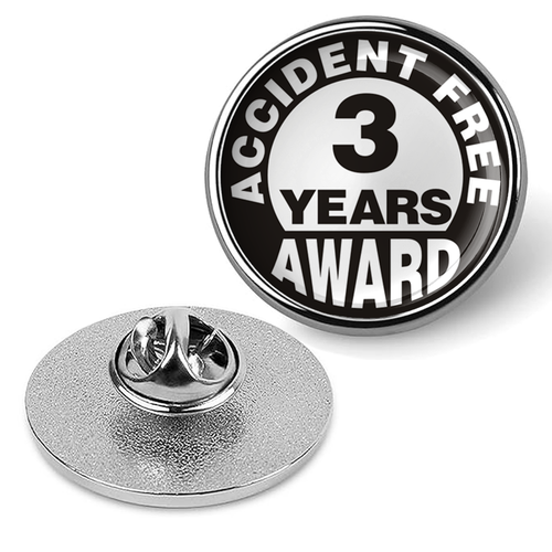 Accident Free 3 Year Award Hat Pin Lapel Tie Tac Shirt Brooches & Pins ...