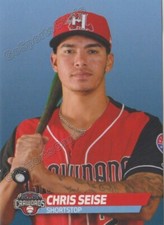 2019 Hickory Crawdads Chris Seise RC Rookie Texas Rangers