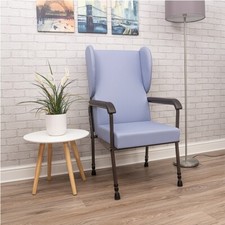 Chelsfield High Back Chair with wings Adjustable Height Care Home Fireside Chair