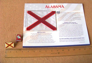 State of Alabama - patch & state & flag pins Willabee & Ward all 3 FREE SHIP