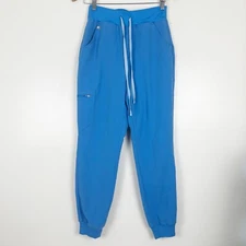 Limited Edition Figs Women's Capri Blue Zamora High Waisted Jogger Scrub Pants