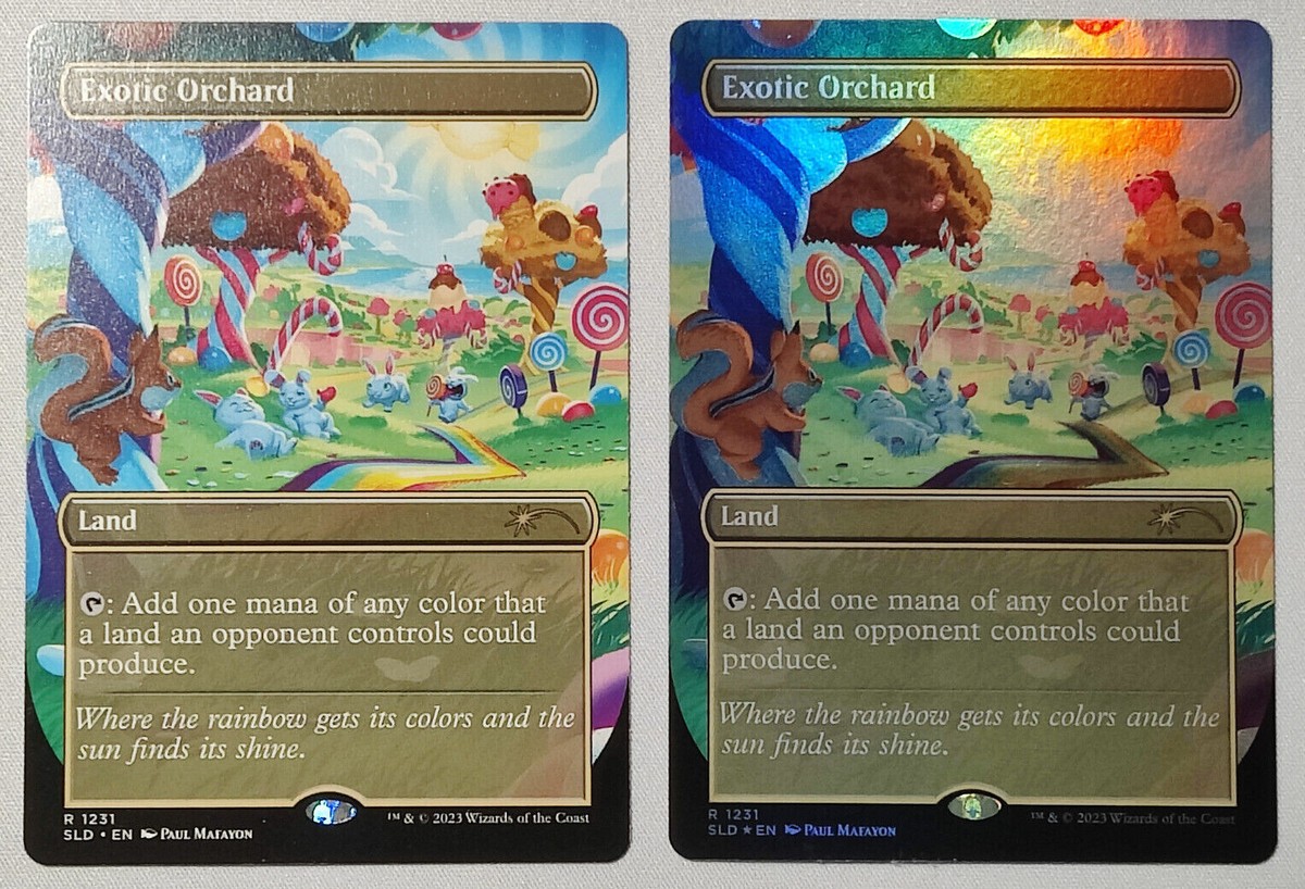 MTG SLD secret lair 未開封　foil MTG Secret Lair Exotic Orchard -SLD 90's Binder #1231 [UPick Foil