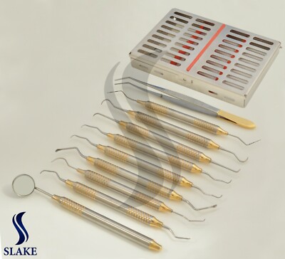 Professional Dental Oral Hygiene Kit 9 Tools Deep Cleaning With Cassette CE