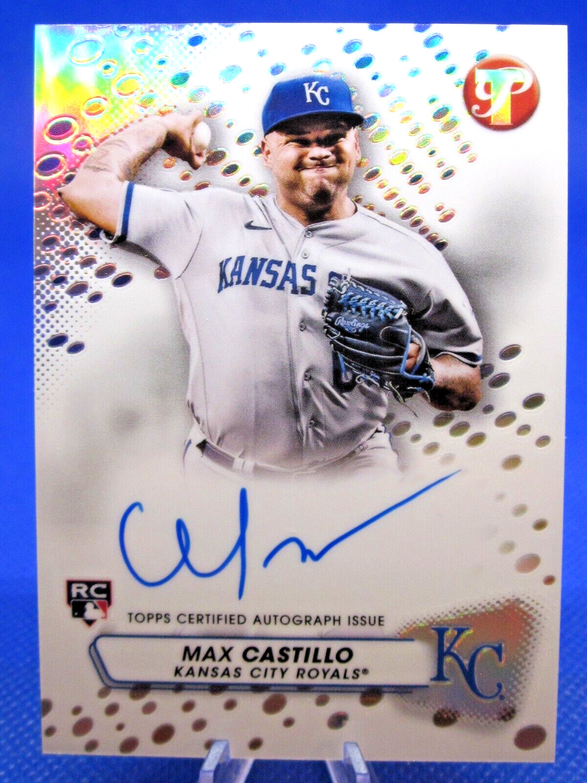 2023 TOPPS PRISTINE #PA-MC MAX CASTILLO AUTOGRAPHED AUTO KANSAS CITY ROYALS RC