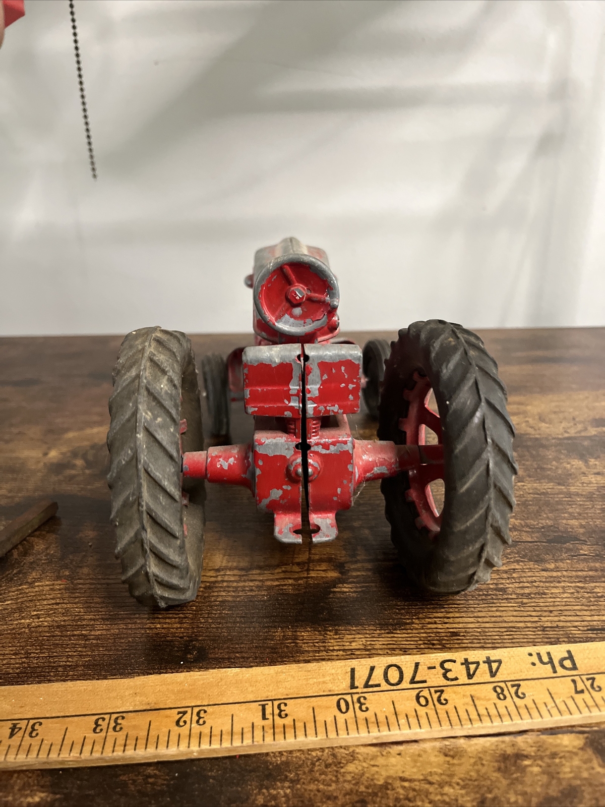 Hubley Kiddy Toy Diecast Tractor (490) Original Paint Lancaster Pa 9