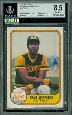 1981 FLEER # 484 DAVE WINFIELD HOFer PROOF BGS 9 MAC SOLO FINEST $750 CARD *