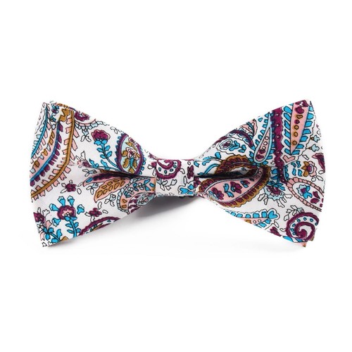 Men's Cotton Flower Paisley Pre-tied Bow Tie Party Tuxedo Shirt Suit Bowtie - Photo 9/30