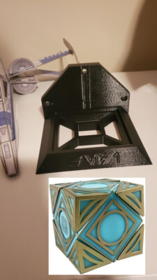 Jedi Holocron Stand Wall Mount-Black