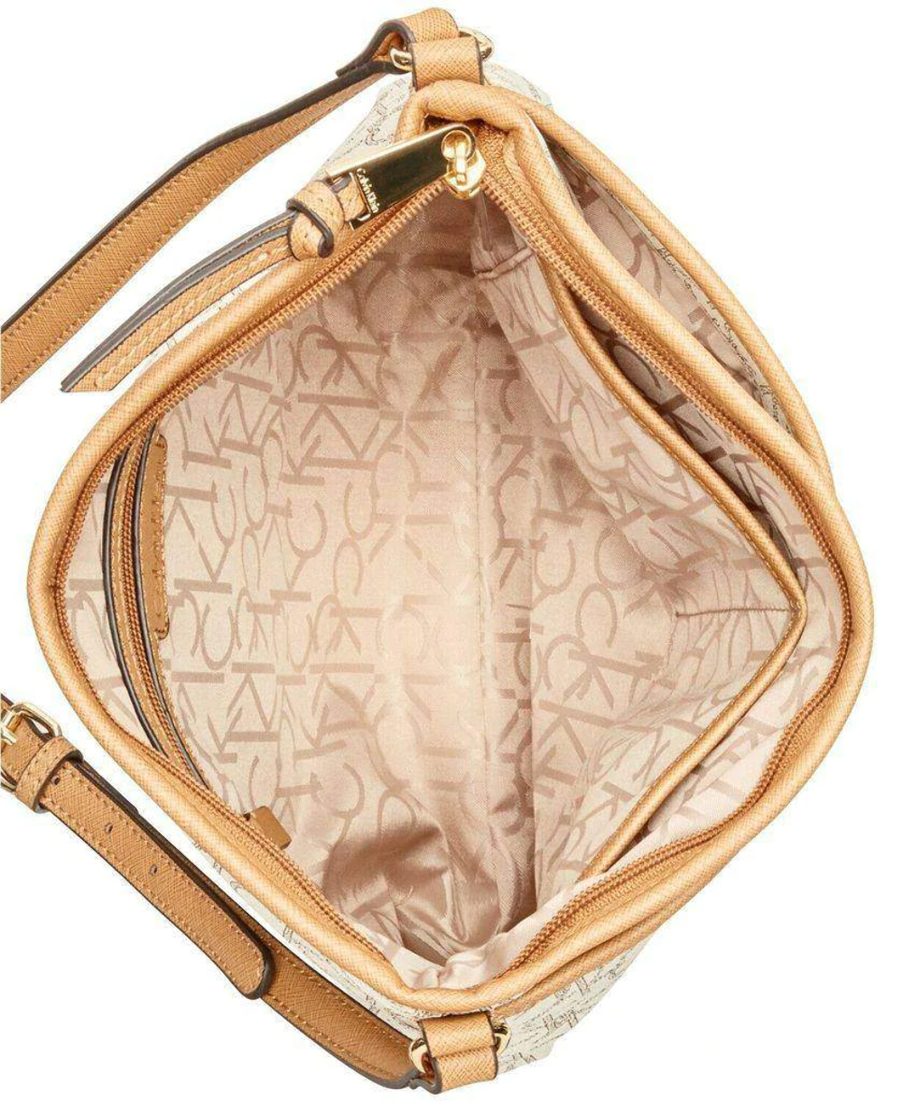 Calvin Klein Monogram Logo Crossbody Bag Cream eBay