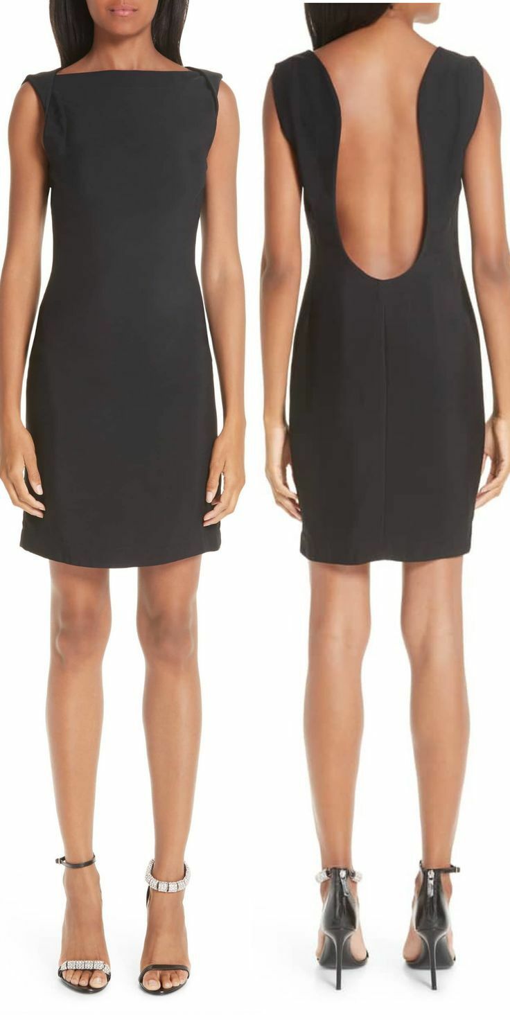 Calvin Klein 205W39NYC Sleeveless Mini Dress In Black Size 8 Made In Italy $3200 image 2