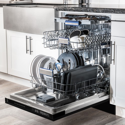 24" ZLINE AUTOGRAPH TOP CONTROL DISHWASHER BLACK STAINLES 3RD RACK DWVZ-BS-24-CB - Picture 11 of 12