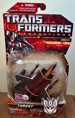 Transformers Thrust Generations Decepticon Seeker Jet Figure 2009 New S5