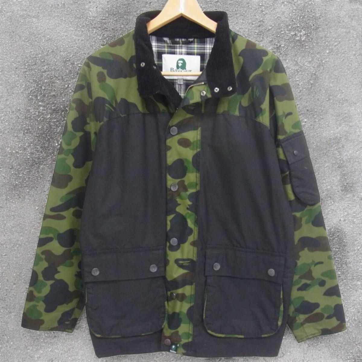 Regular Price 84 700 Yen A BATHING APE Barbour Jacket 1St Camo 