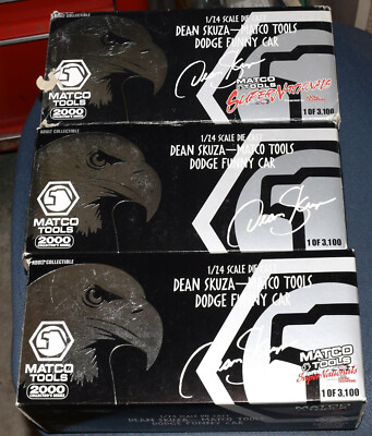 3 LOT 2000 MATCO DEAN SKUZA NHRA DODGE FUNNY CARS 1:24 DIE CAST DSH2420R DSE2420