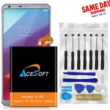 Rechargeable 4900mAh Extended Slim Battery Screwdriver Tool for LG G6 H872 Phone