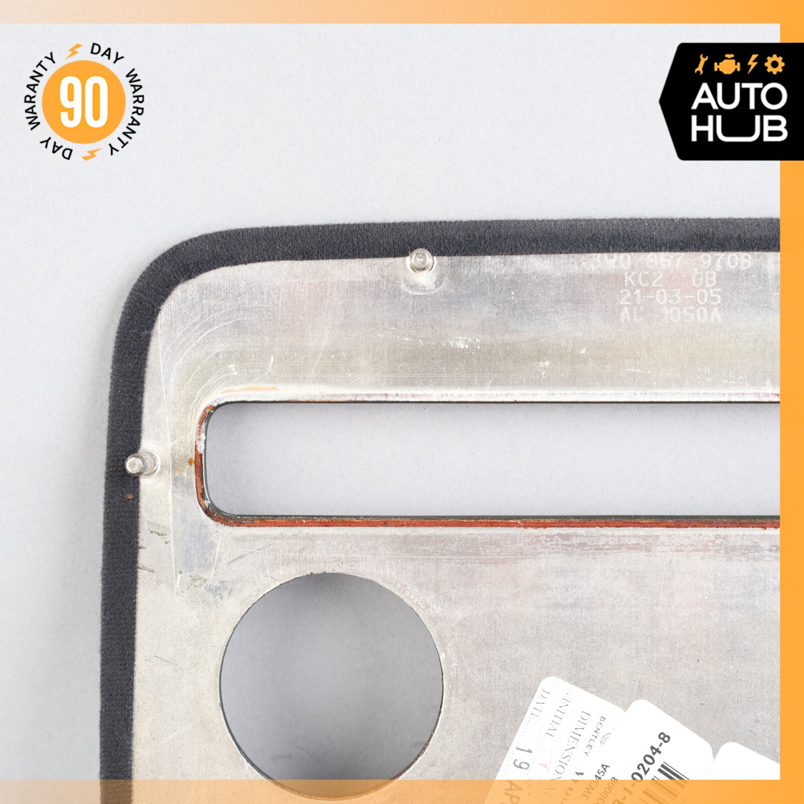 03-10 Bentley Continental GT Coupe Rear Overhead Dome Light Trim Wood OEM 73k