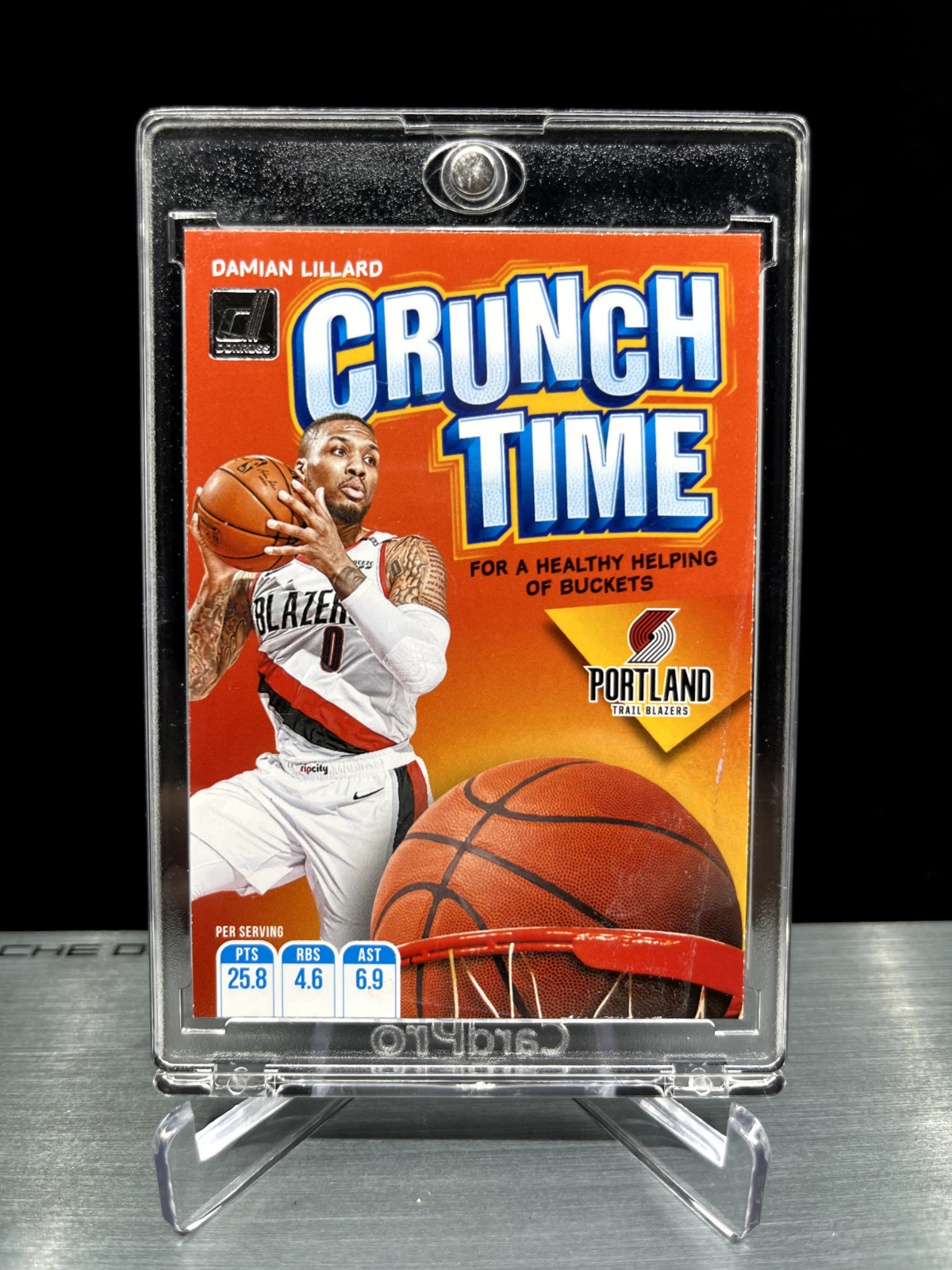 2019 DAMIAN LILLARD Panini Donruss Crunch Time Insert #11