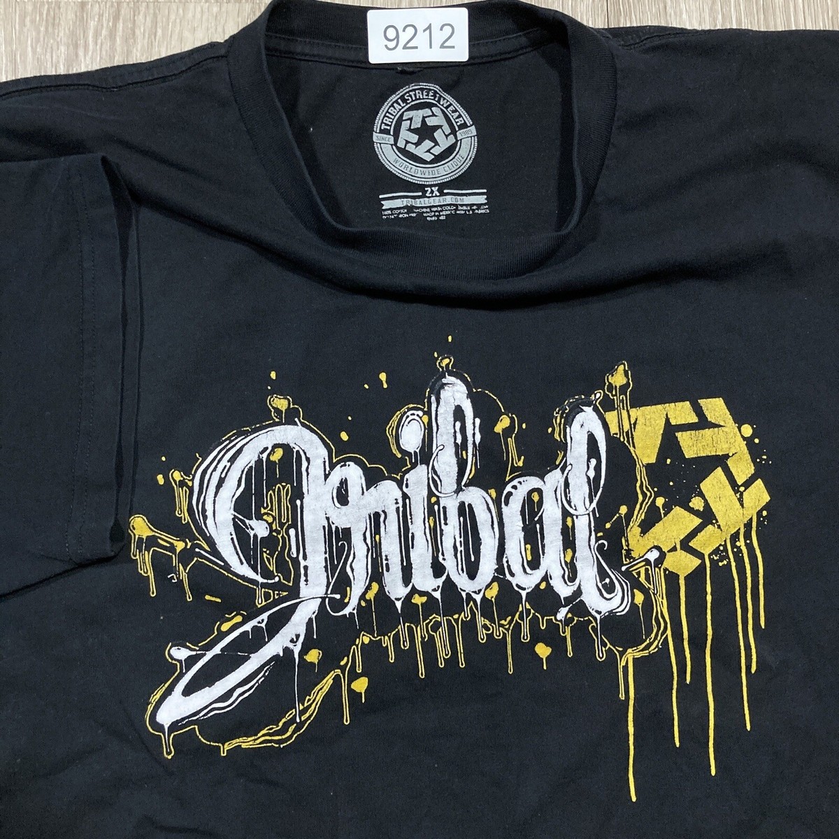 Tribal Shirt 2XL 00s Y2k Skate Skater Grunge Emo Goth