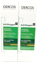 2 X Vichy Dercos Anti-Schuppen Shampoo Trock.Kopfhaut 200 Ml PZN 11162585