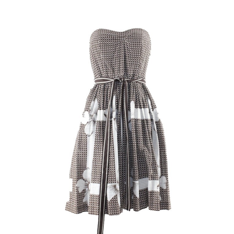 belted pleated flare dress Belted Pleated Midi Dress | Fit and Flare main image 1