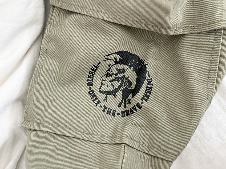 NEW! Diesel Kids Youth Boys Olive Green Cargo Jogger Pants Sz 12 eBay