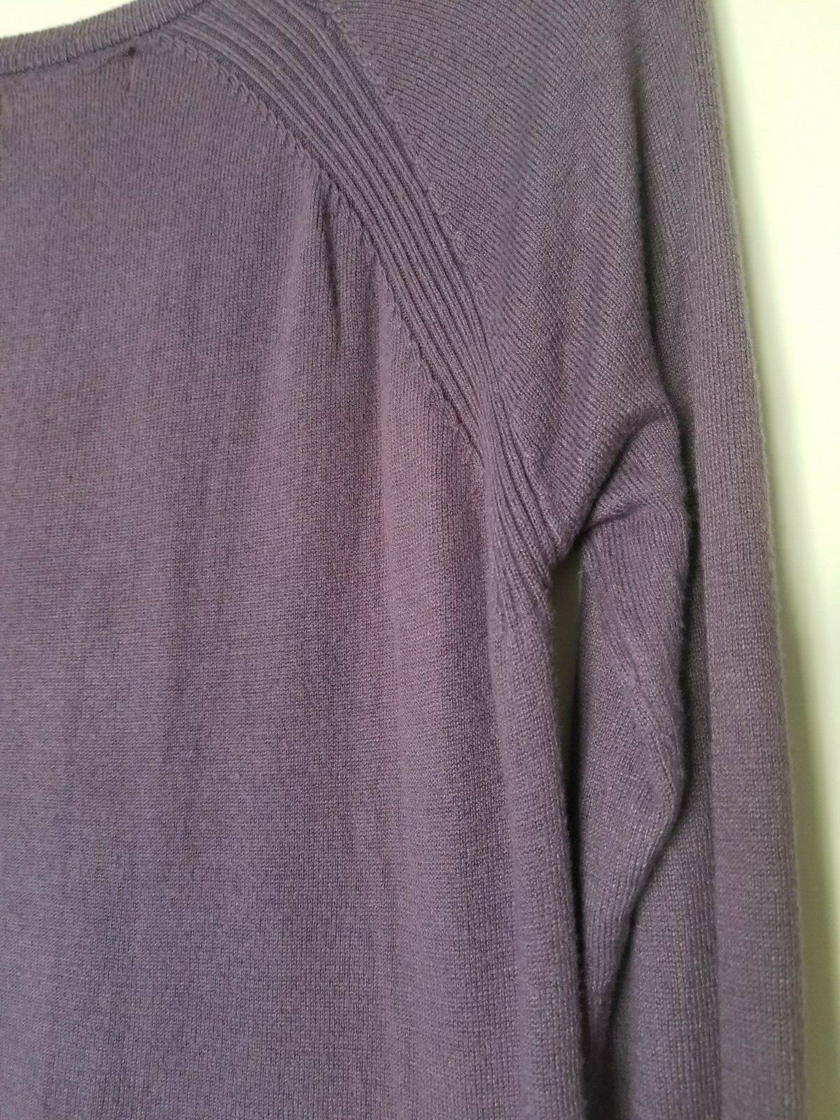 Mossimo Basic Solid Purple Long Sleeve Pull Over … - image 10