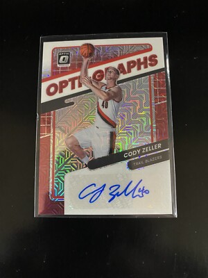 2021-22 Donruss Optic Basketball Cody Zeller #OG-CZL OPTI-GRAPHS Auto PWE