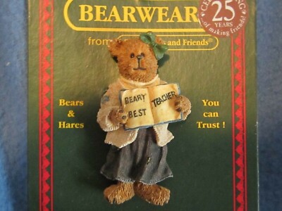 BOYDS RESIN PIN - BEARWEAR - MISS WISE (TEACHER)
