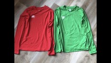Umbro Size 8 Kids Long Sleeve Shirt Bundle