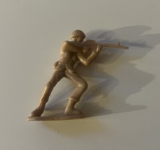 3D Soldaten Figur Unbemalt Braun M4A1 Vietnam Krieg Miniatur Klein Plastik Rare