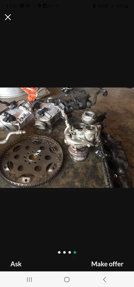 发动机 F06 至 F13 涡轮机套装一对原始设备制造商宝马 4.4L X 潜水器 AWD — 第 3/4 张图片