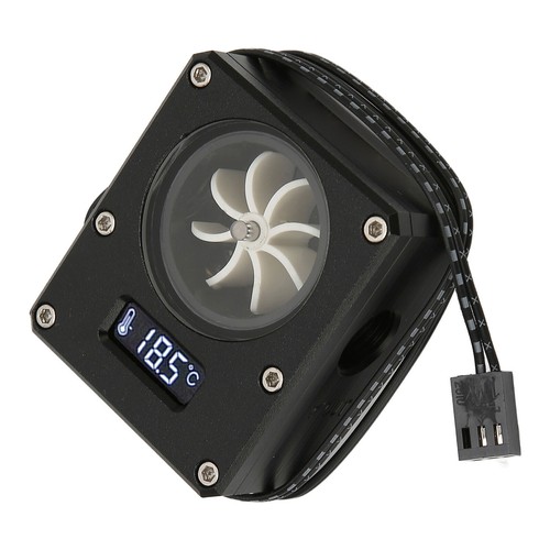 PC Water Cooling Meter 12V Small 3pin Interface G1/4 Thread Durable Acrylic - Afbeelding 8 van 18