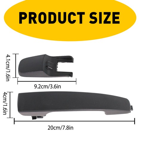 2X Outside Door Handle Front Right/Rear Left&Right For Ford Focus 08-11 Black T - Picture 2 of 9