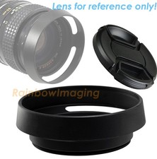 Metal 49mm Vented Tilted Curved Hood Cap for Leica Leitz Zeiss Voigtlander lens
