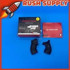 Crimson Trace LG-105 Red Laser Grips for S W J-Frame Revolver - Black