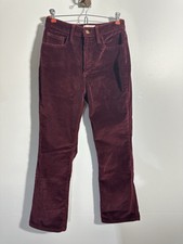 Universal Thread Women s 4R Ankle Bootcut Corduroy Pants Burgundy