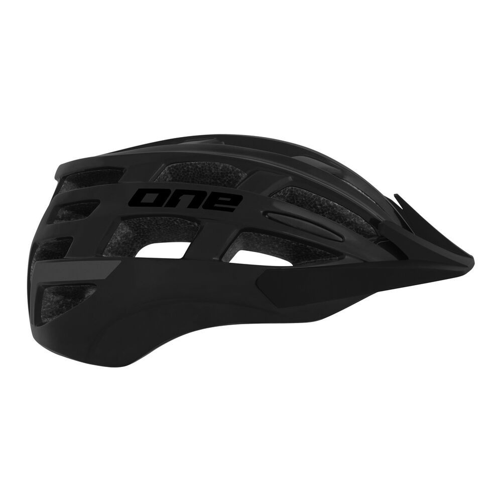 Casque Vtt ONE Mtb Sport Noir idéal pour vos randonnées en forêt et sentiers 54-58cm