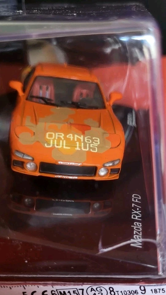 MAZDA RX-7 SCALA 1/43 FAST&FURIOUS Sigillata Con Fascicolo  - Immagine 2 di 3