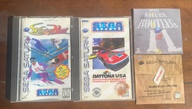 SEGA Saturn Black Console w/ 2 controllers, 4 games, memory card & accessories